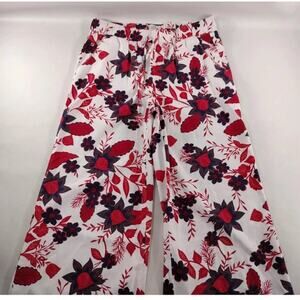 Women’s Med Wide Leg Lounge Pants Casual Floral Beach Cottagecore St Johns Bay